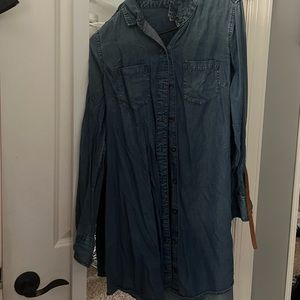 Merona faux jean dress with belt
